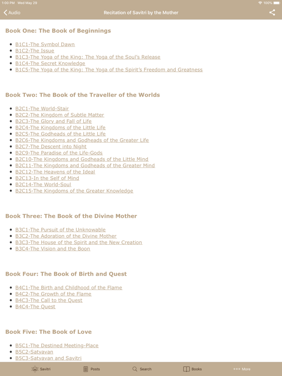 Savitri by Sri Aurobindo iPad screenshot 10 - Book app