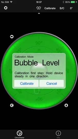 Captura de pantalla de Nivel De Burbuja & Clinometer en iPhone 4