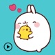Animated Molang And Piu Piu app icon - Stickers app for iPhone