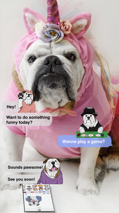 Screenshot #1 pour CaramelMoji - Bulldog Stickers