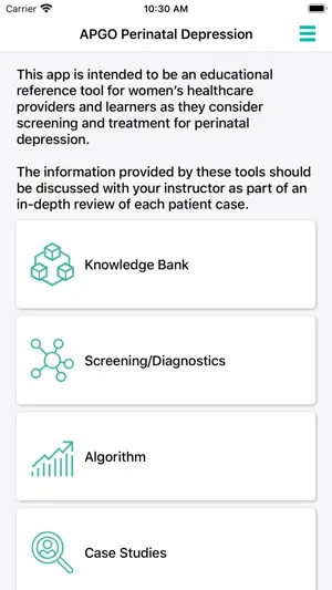 APGO Perinatal Depression screenshot 1