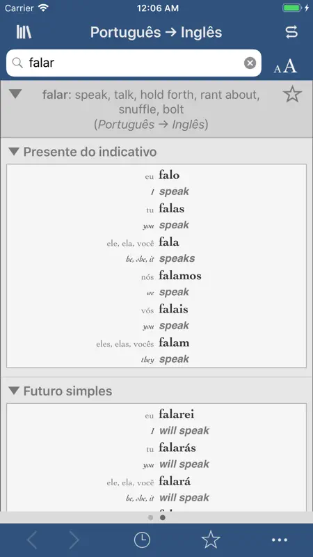 Ultralingua Português-Inglês screenshot 2 of 3