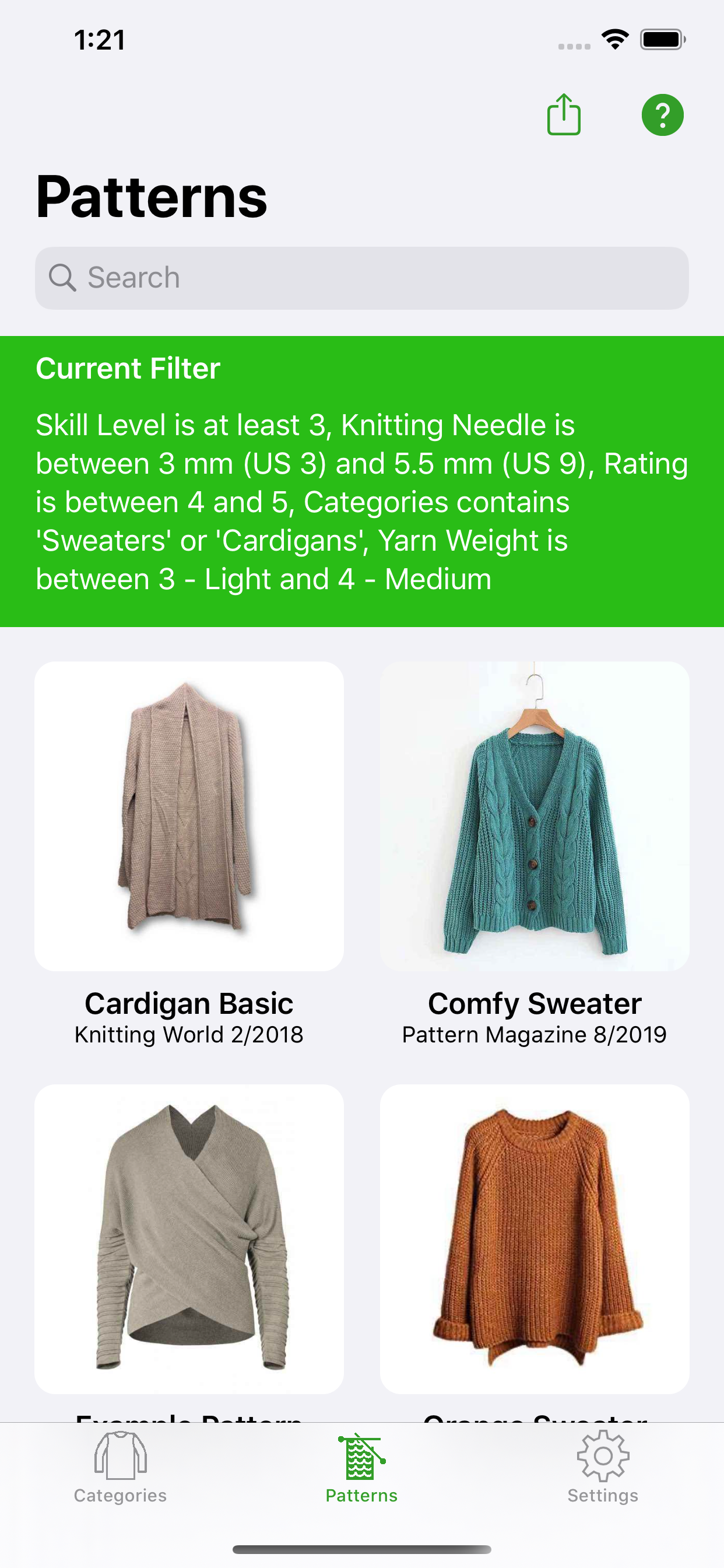 Knitting Patterns Lite