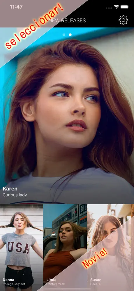 Novia virtual de mensajes de t