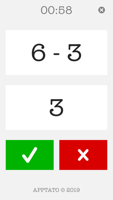 Screenshot #2 pour Math Vrai ou Faux (Complète)