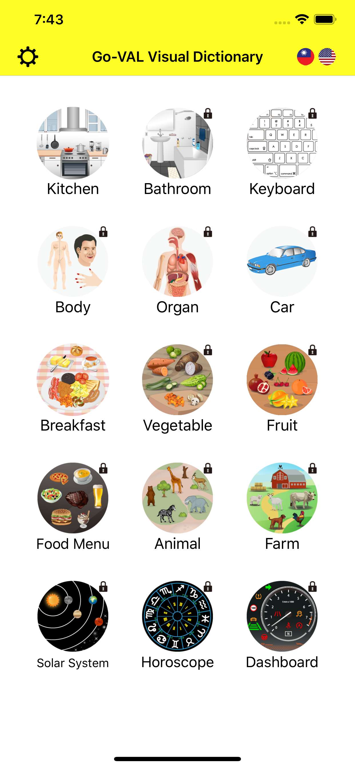 Go-VAL Visual Dictionary