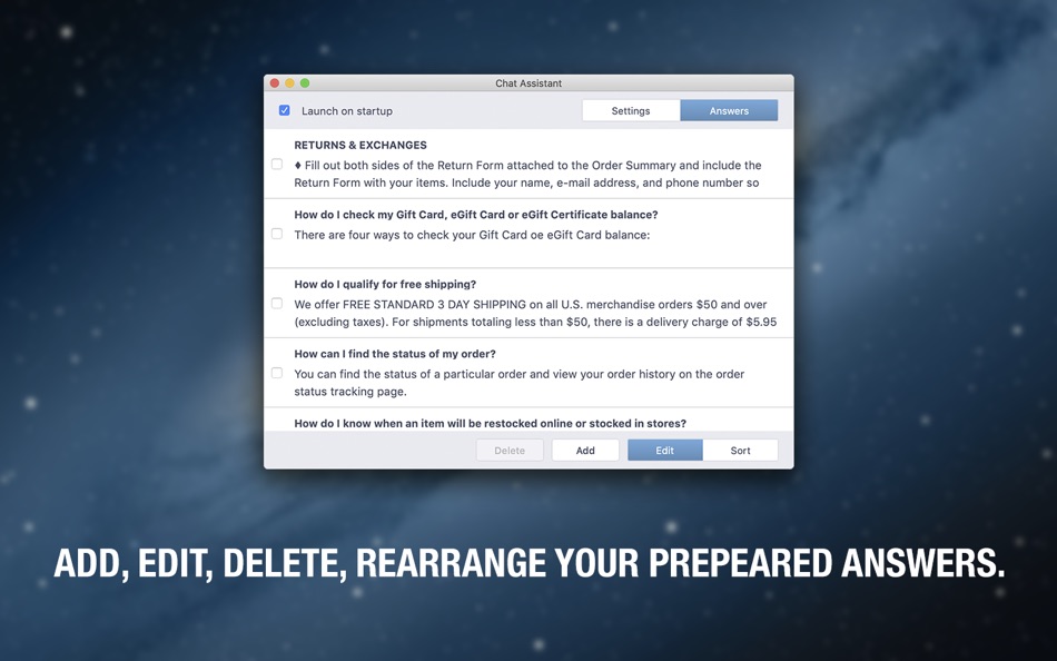 #2. Chat assistant (macOS) 由: Oleksandr Yatsenko