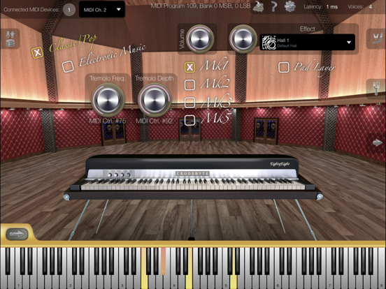 Colossus Piano iPad app afbeelding 6