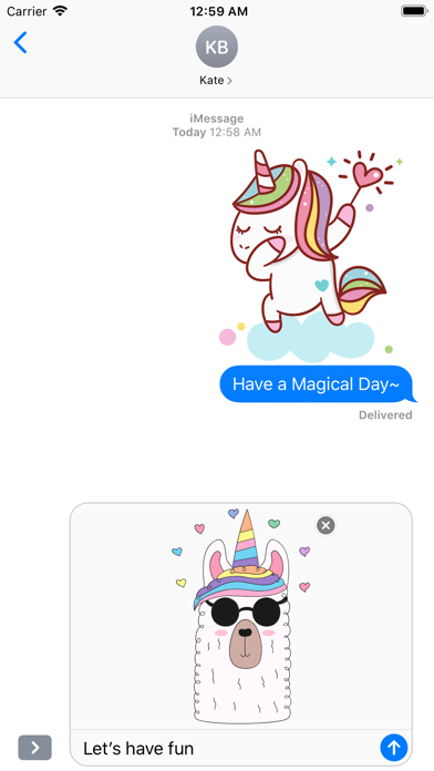 Cute Rainbow Unicorn & Friends Screenshot