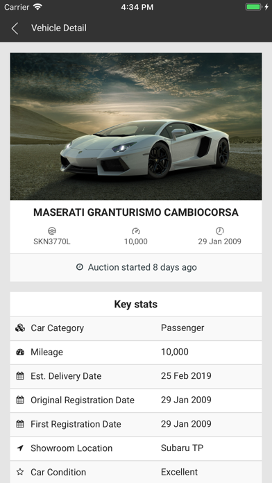 T8 Auction Screenshot