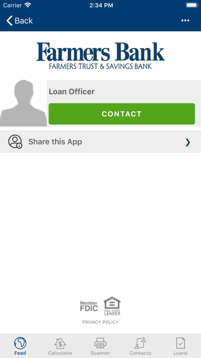 Farmers Bank Mortgage Screenshot