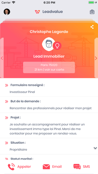 Lead-value Screenshot