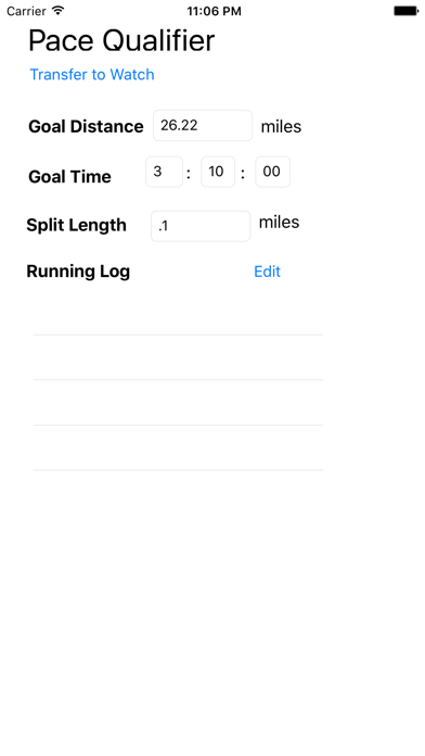 PaceQualifier Screenshot 1 of 1