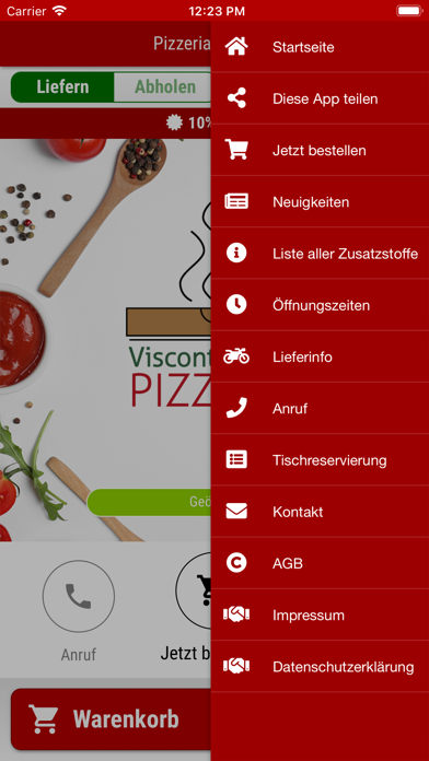 Screenshot #2 pour Pizzeria Visconti Kassel