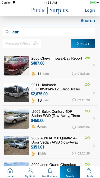 Public Surplus Buyers App