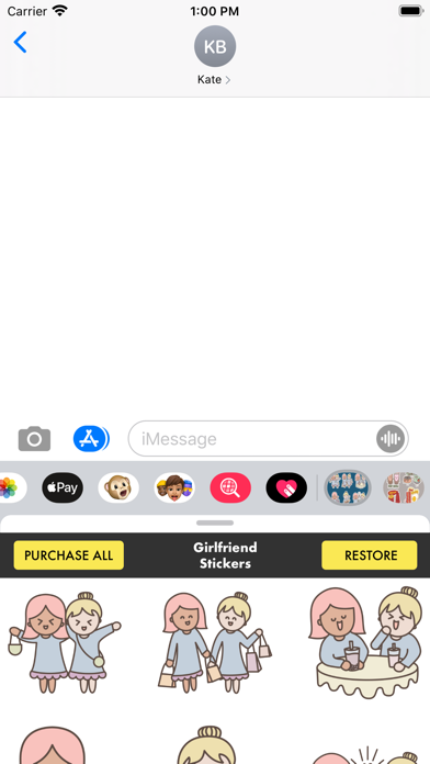 Girlfriend Stickers · screenshot 2