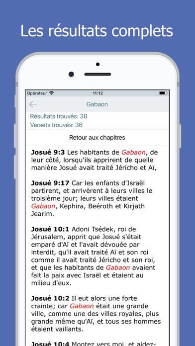 Screenshot #2 pour Concordance Biblique Française