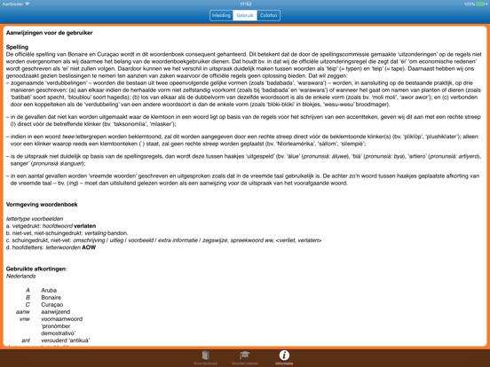 Woordenboek NL > Papiaments iPad app afbeelding 5