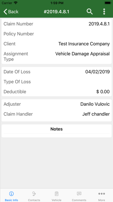 VistaClaim Screenshot