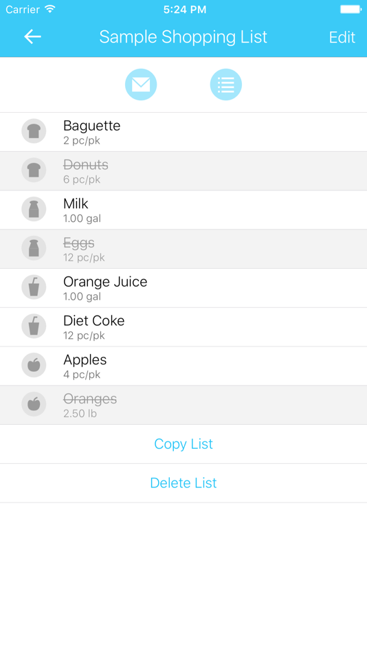 #2. Grocery Listr | Lists (iOS) 由: Baldeep Hira