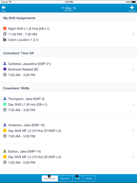 Screenshot #6 pour Snap Schedule 365 Employee