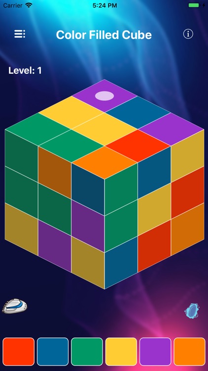 Color Filled Cube