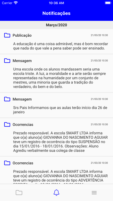 Colégio Monsenhor Screenshot