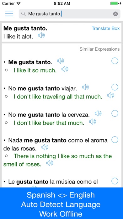 Screenshot #2 pour Spanish Translator Offline