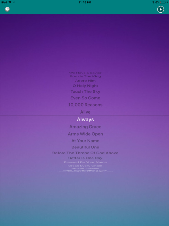 Christian Song iPad screenshot 8 - Music app