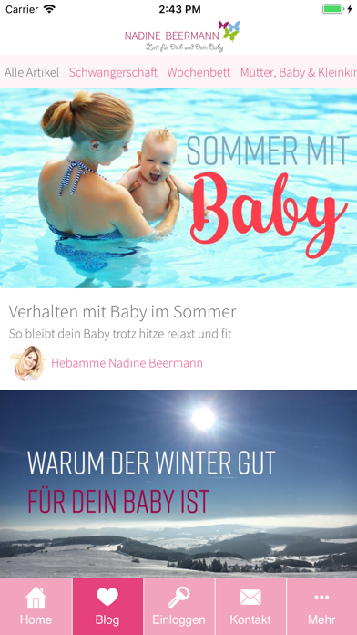 Screenshot #2 pour Nadine Beermann Hebamme Online