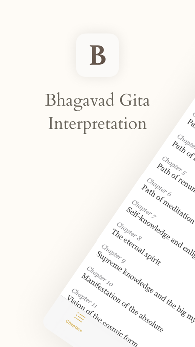 Bhagavad Gita Interpretation Screenshot