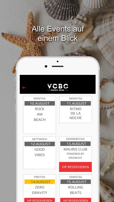 Vienna City Beach Club VCBC Screenshot