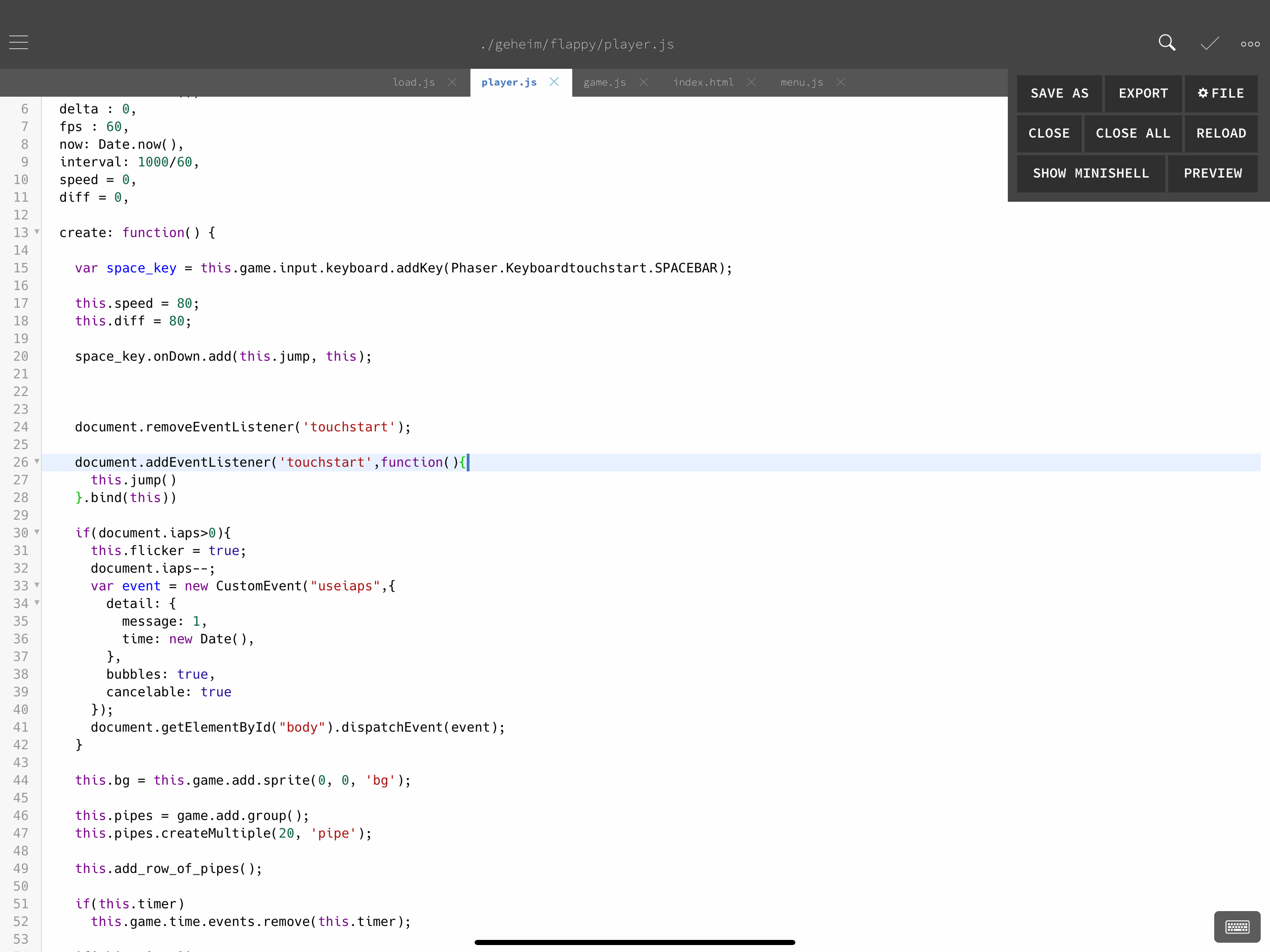 GoCoEdit - Code & Text Editor screenshot 9