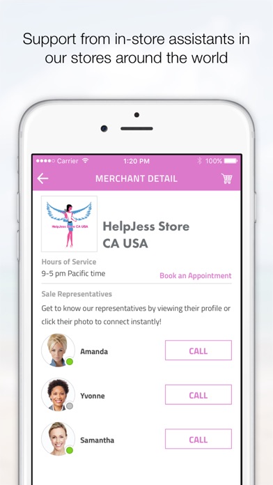 Helpjess for iPhone Screenshot