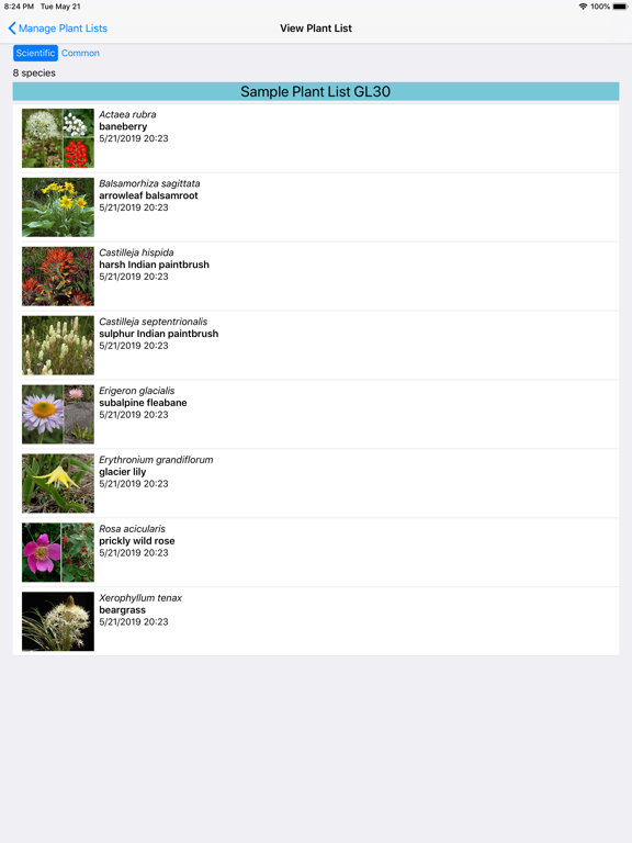 Glacier Wildflower Search iPad screenshot 7 - Education app
