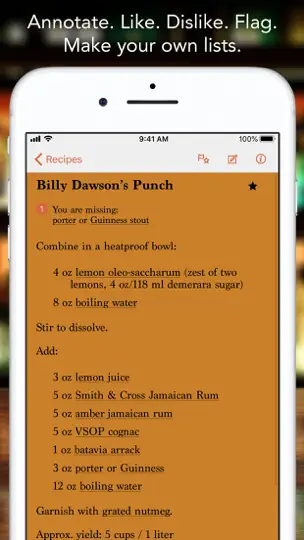 Скриншот Wondrich’s Index Of Punch на iPhone 3