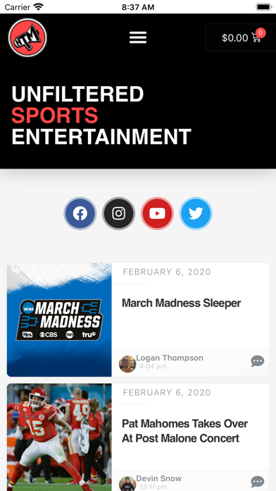 Screenshot #1 pour HTM Sports