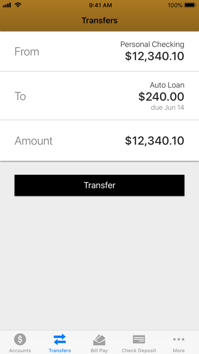 Goldwater Bank Screenshot