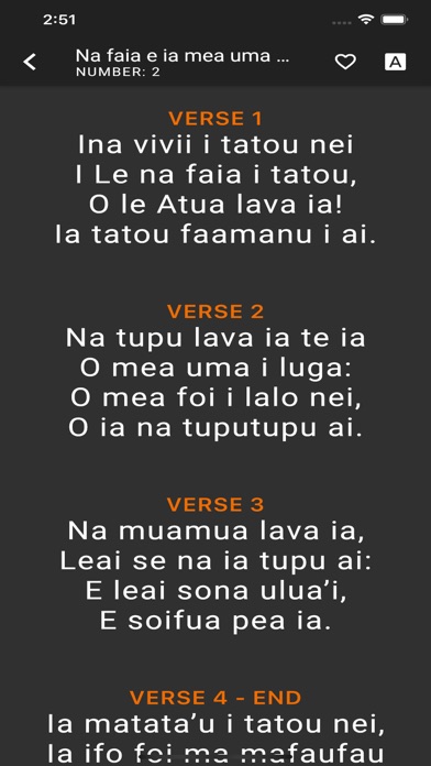 Samoan Hymn Screenshot