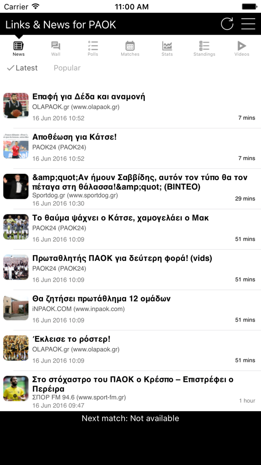 Links & News for PAOK - 9.3 - (iOS)