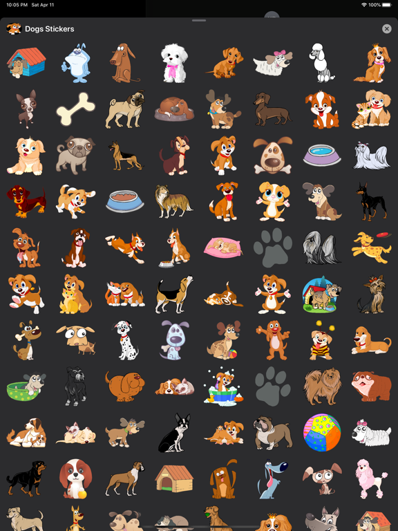 Screenshot #4 pour Dogs Stickers & Emojis
