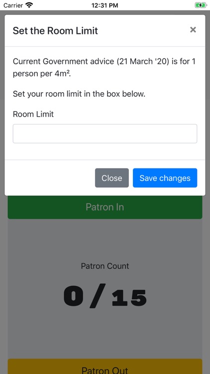 BarBoss Patron Counter