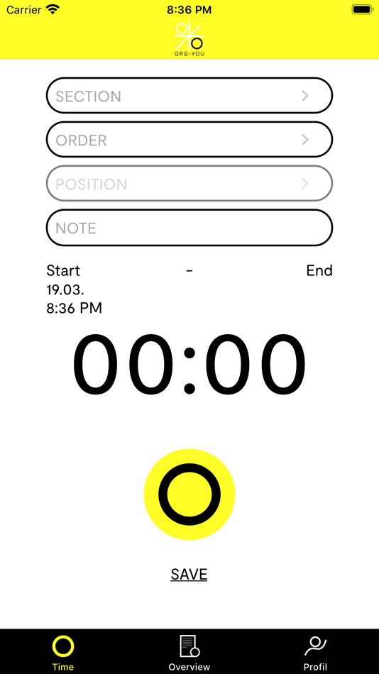 #2. Org-You Time Tracking (iOS) 게시자: Knoblauch Entwicklungen