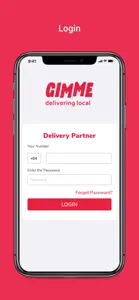 GIMME Delivery Partner screenshot #1 for iPhone