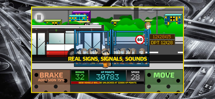 City Bus Driving Simulator 2D