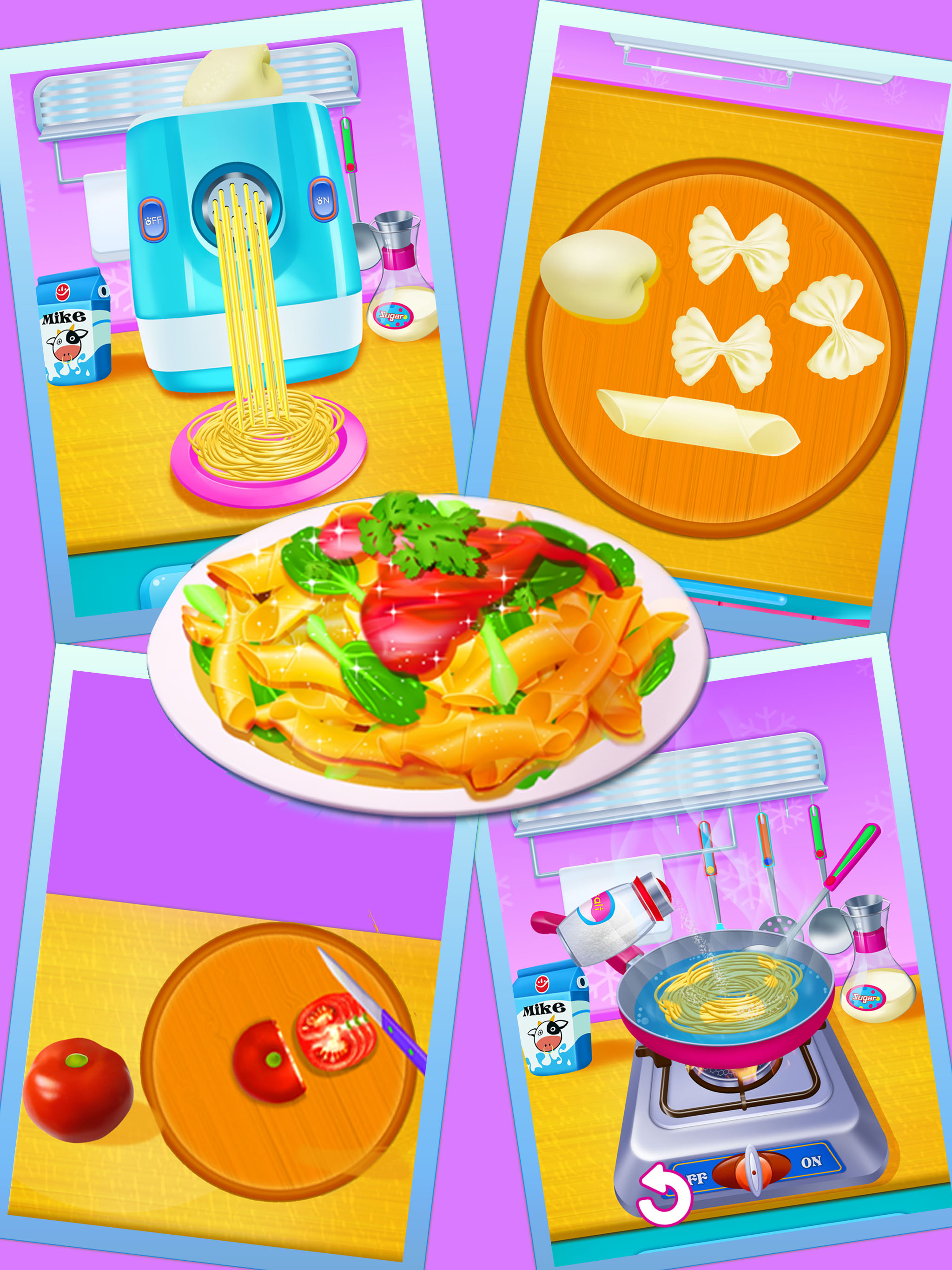 Cooking Pasta in Kitchen