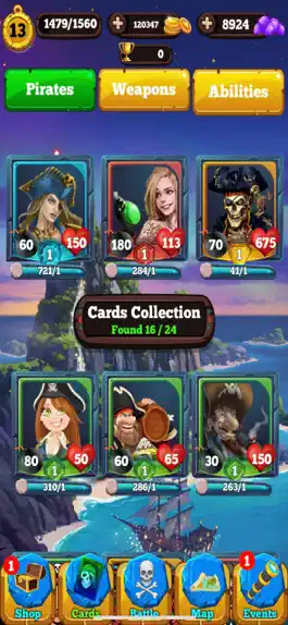 Game screenshot Pirate Cards - Treasure Battle hack