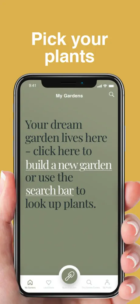 Pick your plants
