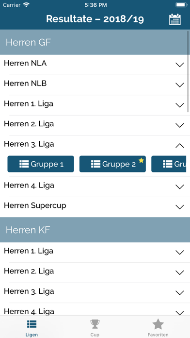 Floorball Results Screenshot
