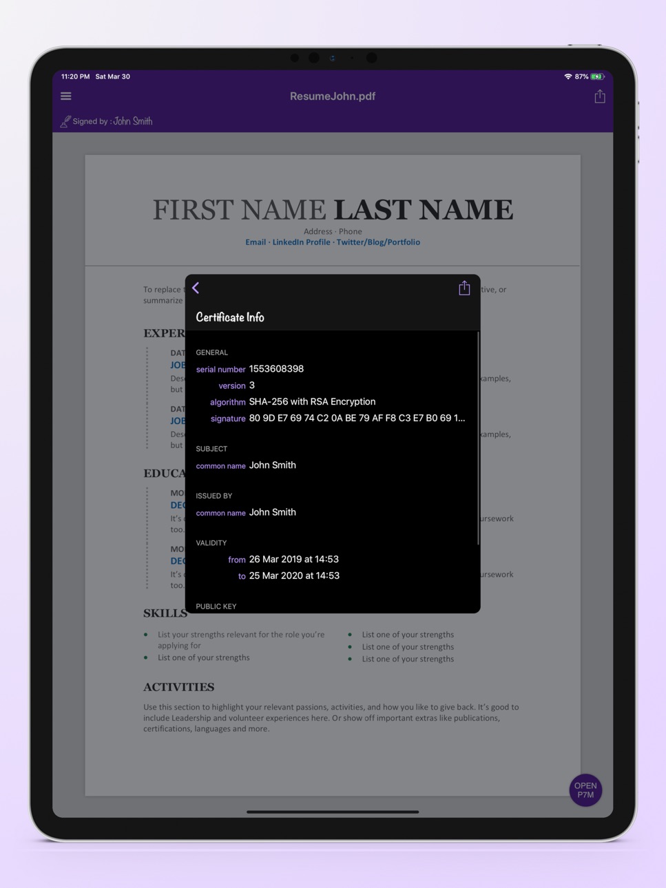 iPad screenshot